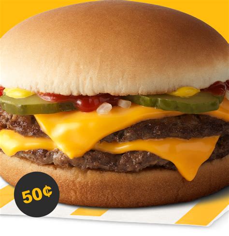 McDonald's selling 50-cent double cheeseburgers for National Cheeseburger Day